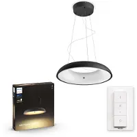 Philips White ambience Amaze Pendelleuchte, Intelligente Hängeleuchte, Bluetooth/Zigbee, Schwarz, LED, Metall, Nicht austauschbare(s) Leuchtmittel