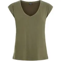 Pieces Kamala Kurzarm-t-shirt Mit V-ausschnitt