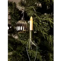 Konstsmide - LED Baumkette, Schaftkerzen, 15 warm weiße Dioden, 230V, Innen, grünes Kabel; 1120-020