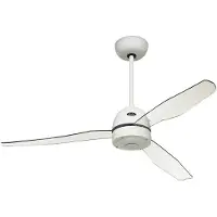 CasaFan Libelle Loftsventilator (Ø) 132 cm Vingefarve: Transparent Chassisfarve: Lak-hvid