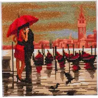 You do it Crystal Art Gemälde zum Malen mit Diamanten - Venedig - 30 x 30 cm