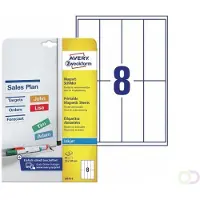 Avery Magnetschilder J8875-5, zum Beschriften, wiederverwendbar, Metall, matt weiß, 78 50 x 140 mm, 40 Stk.