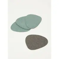 Lind DNA Untersetzer Glass Mat Curve Hippo Pastel Green (4er Set)
