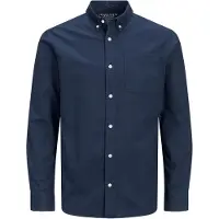 Jack & Jones Langarmhemd "BROOK OXFORD" mit Button-Down Kragen
