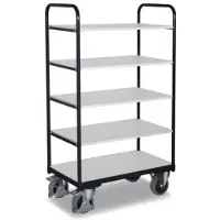 Cordes Hoher ESD Etagenwagen mit 5 Böden Typ S + EasySTOP