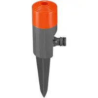 Gardena Classic Sprühregner Fox, Kreisförmige Wassersprinkler, 100 m², Grau, Orange