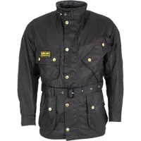 Barbour für Herren. MWX0004 International Original Waxed Jacket schwarz (36), Lässig, Baumwolle