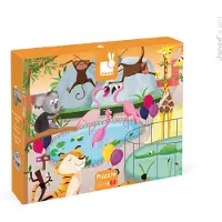 Janod Taktiles Puzzle: Ein Tag Im Zoo 20 Stücke