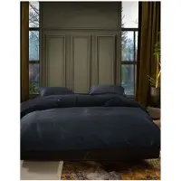 Essenza Satin Bettwäsche-Garnitur Minte Farbe Nightblue Größe 155x220+80x80