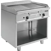 Saro Gas-Griddleplatte mit offenem Unterbau Modell E7/KTG2BAM