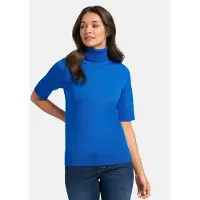 Peter Hahn Rollkragen-Pullover blau