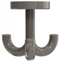 Hewi 477 Haken 477.90.05084 3-fach, drehbar, umbra