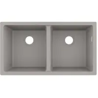 Hansgrohe S51 S510-U770 Unterbauspüle 370/370, Betongrau