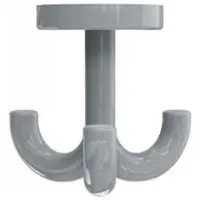 Hewi 477 Haken 477.90.05295 3-fach, drehbar, über 15mm Dicke, felsgrau