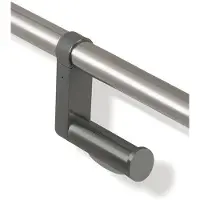 Hewi 805 Aufrüstsatz-WC-Papierhalter 805.50.01592 Edelstahl geschliffen, anthrazitgrau