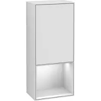 Villeroy & Boch Villeroy und Boch Finion Seitenschrank G540MTMT 41,8cm, links, Emotion, Regal unten White Matt, White matt lacquer