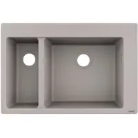 Hansgrohe S51 S510-F635 Einbauspüle 180/450, Betongrau