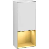 Villeroy & Boch Villeroy und Boch Finion Seitenschrank G540HFMT 41,8cm, links, Emotion, Regal unten Gold matt, White matt lacquer