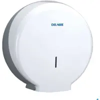 Delabie WC-Papierhalter HYPERECO für 400 m Rolle ABS weiß