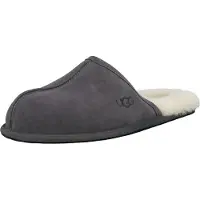 Ugg für Herren. 1101111 Graue Scuff-Slipper aus Leder (41), Wohnung, Wildleder, Keine, Heimtextilien