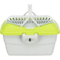 Trixie Transportbox Mini-Capri 40 x 22 x 30 cm. dunkelgrau/hellblau