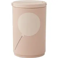 Design Letters Becher m. Strohhalme - Kids - 330 ml - Puderpink - - One Size - Becher