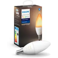 Philips White ambience E14 Lampe Kerze - 470lm, Intelligentes Leuchtmittel, Bluetooth/Zigbee, Weiß, LED, E14, B39