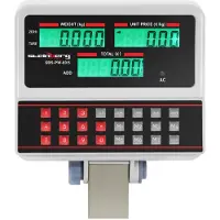 Usorteret Kontrollwaage - 100 kg / 10 g - 30 x 35 cm - 6 LCD-Hochanzeige