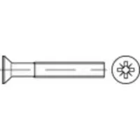 Toolcraft Toolcraft, Schrauben, Senkschrauben M5 80 mm Kreuzsc (200 Schrauben pro Stück)