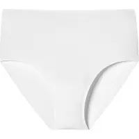 Schiesser Maxislip "Invisible Soft", Damen, Gr. 44, weiß (100, weiß), Microfaser, Obermaterial: 70% Polyamid, 30% Elasthan, unifarben, körpernah, Unterhosen Maxislip, mit hohem Bund