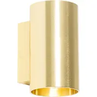 QAZQA Moderne Wandleuchte Gold rund - Sandy