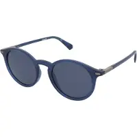 Polaroid PLD 2116/S Unisex-Sonnenbrille Vollrand Rund Kunststoff-Gestell, blau