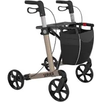 Rehasense Leichtgewicht Rollator Server S champagner 1 St