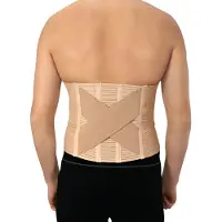 Hydas Bauch- und Rückenstützgürtel "mit Stützkreuz zur Unterstützung der Körperhaltung und optimalen Sitz" bei Bandscheiben-, Ischiasbeschwerden, unterstützt bei Muskelschwäche