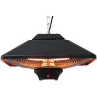 Outsunny Terrassenheizung Deckenheizung mit LED-Beleuchtung Fernsteuerung 2000 W 842-062