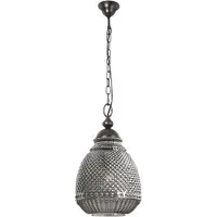 Lyora TOULON Pendelleuchte E27 Braun Rauchgrau 120x27cm dimmbar 8381442
