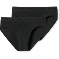 Schiesser Slips 2er-Pack Basic Kids in Schwarz | Gr.: 176