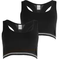 Schiesser Bustiers 2er-Pack Basic Kids in Schwarz | Gr.: 176