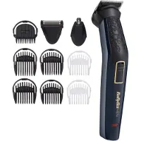 BaByliss MT728E, Schwarz, 1 mm, 8 mm, Bart, Ohr, Nase, Kohlenstoffstahl, Akku
