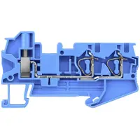 Siemens 8WH21032BG01 Hybrid-Durchgangsklemme Schraub und 2x Zugfederanschluss Querschnitt: 0, 08-4mm2 - 50 Stück