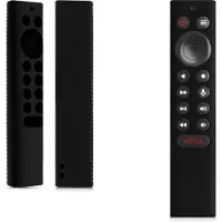 Kwmobile Cover für Nvidia Shield TV pro/4K HDR Hülle - Passgenaues Remote Cover, Fernbedienung Hülle aus Silikon, TV Zubehör in Schwarz