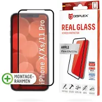Displex Bildschirmschutzfolie Real Glass Full Cover für das Apple iPhone 11 Pro / Xs / X