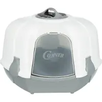 Trixie Katzenklo Maro Eckmodell - Hellgrau/Granit