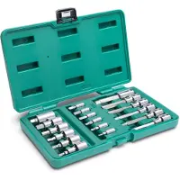 Sata Steckschlüssel Garnitur 1/4"+ 1/2" 18-tlg. INHEX
