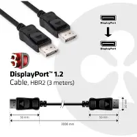 Club 3D 900224546 3 M Displayport-kabel