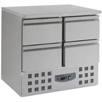 CombiSteel Gastro Kühltisch Kühltheke Kühlung, 4 Schubladen, 900x700x875mm