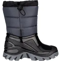 Winter-Grip Schneestiefel Welly Walker Black Grey Kinder-Schuhgröße 32 - 33