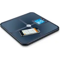 Beurer bf-950 elektronische Körperdiagnosewaage bluetooth schwarz mit hintergrundbeleuchtetem LCD-Display