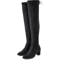 LASCANA Overkneestiefel Slouchy Boots, Langschaft Stiefel, Schlupf-Boot, schwarz Größe 40