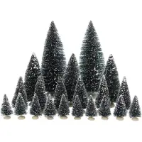 Luville Weihnachtsfigur Borstenbäume Satz von 21 (mix)